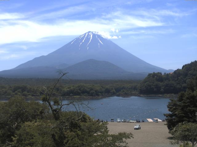 精進湖からの富士山
