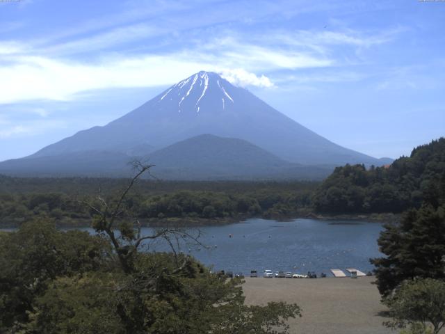 精進湖からの富士山