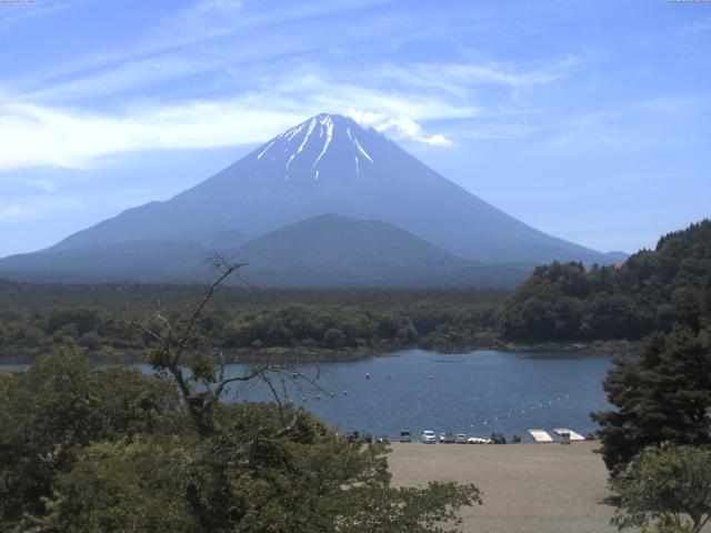精進湖からの富士山