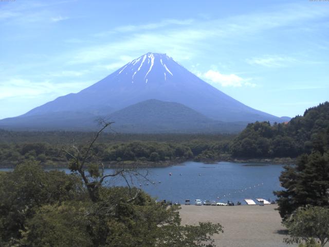 精進湖からの富士山