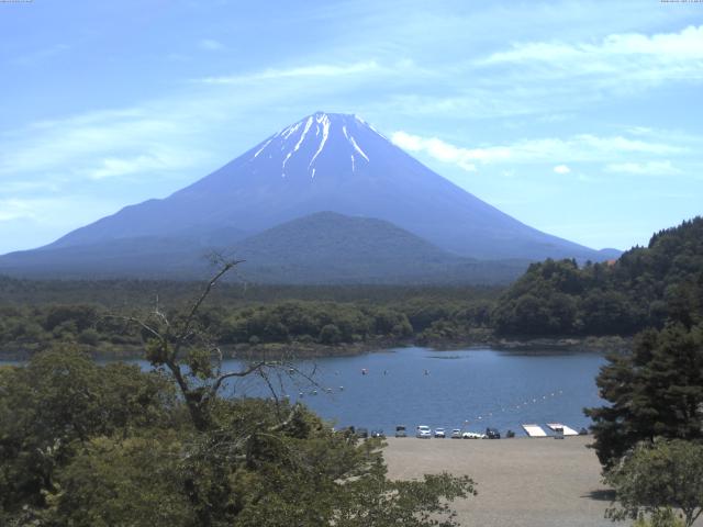 精進湖からの富士山