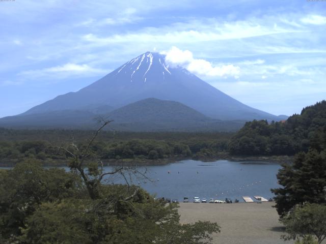 精進湖からの富士山