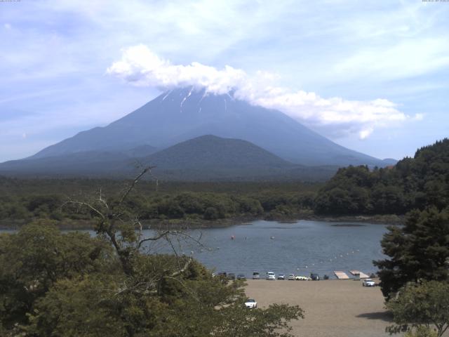 精進湖からの富士山