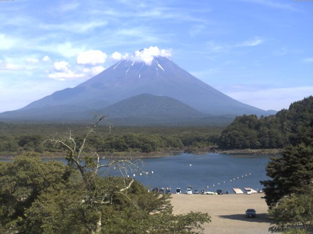 精進湖からの富士山