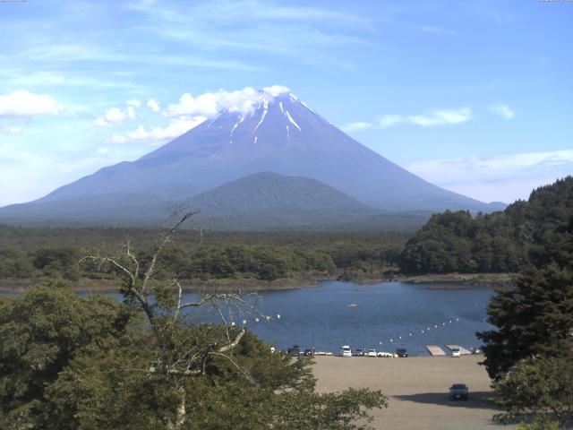 精進湖からの富士山