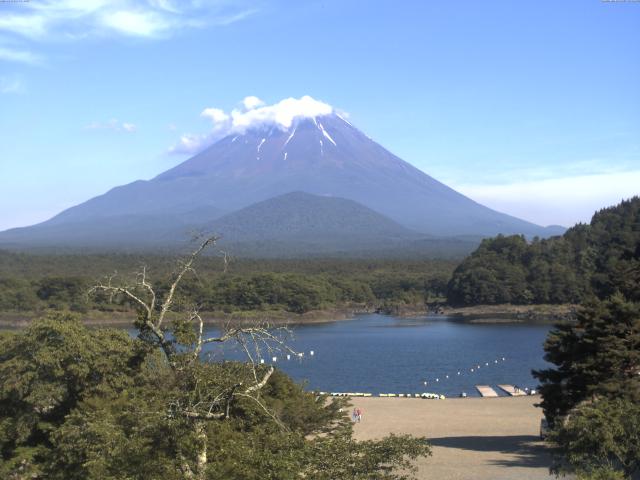 精進湖からの富士山