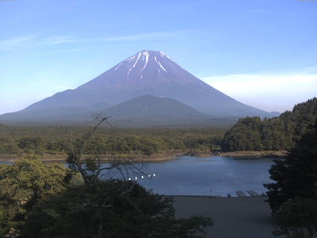 精進湖からの富士山