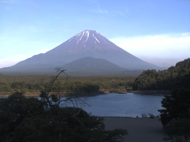 精進湖からの富士山