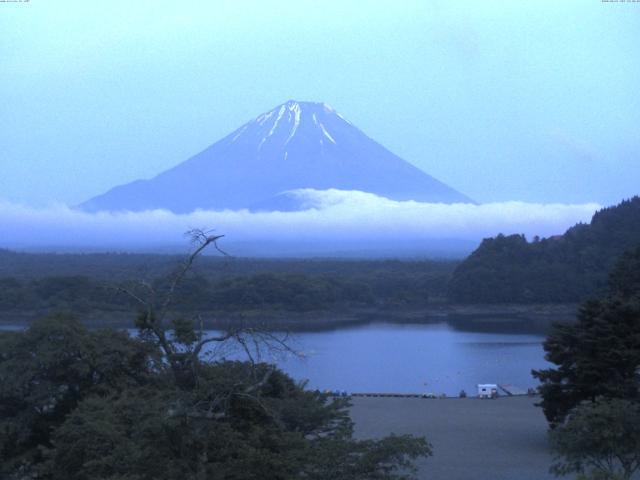 精進湖からの富士山