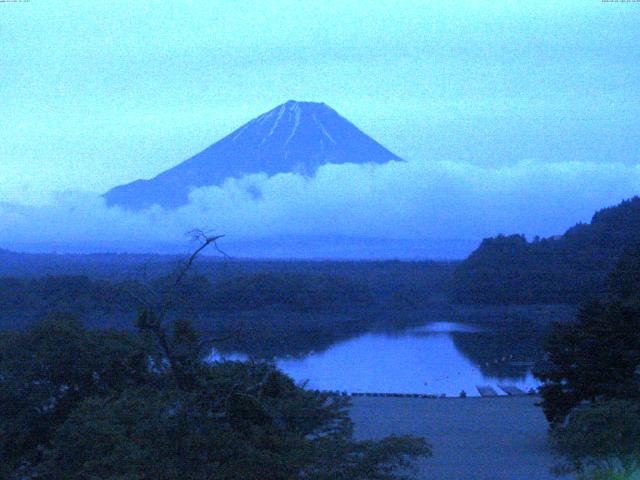 精進湖からの富士山