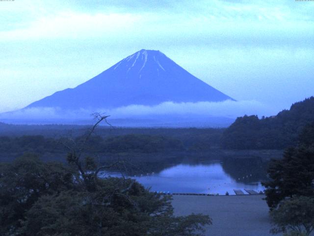 精進湖からの富士山