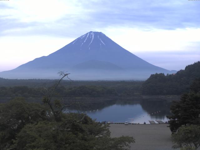 精進湖からの富士山