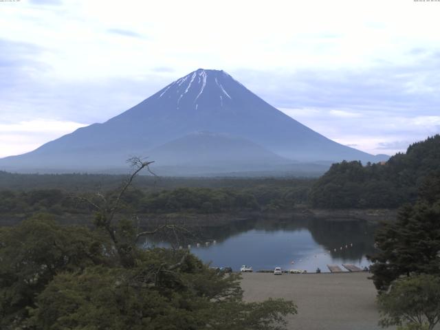 精進湖からの富士山