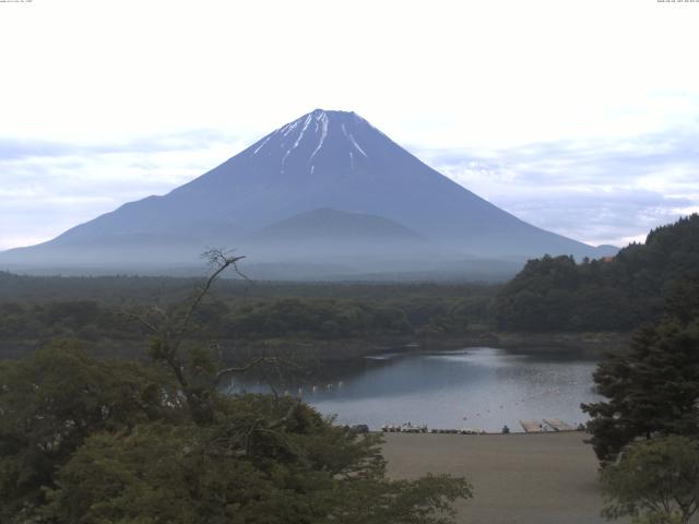 精進湖からの富士山