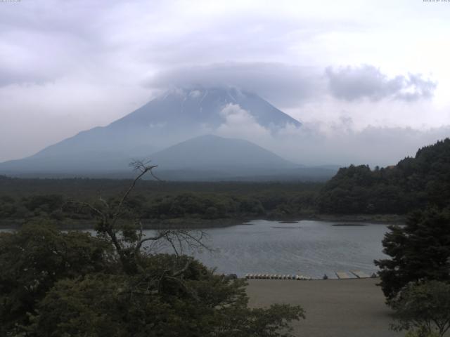 精進湖からの富士山