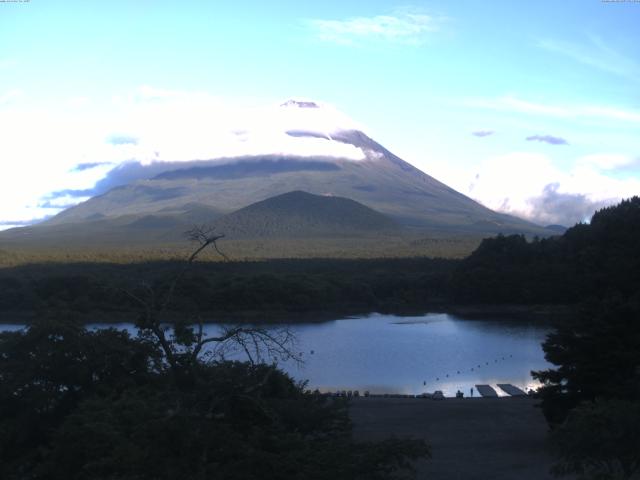 精進湖からの富士山