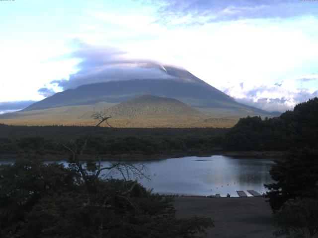 精進湖からの富士山