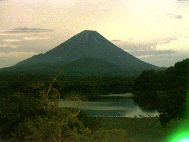精進湖からの富士山