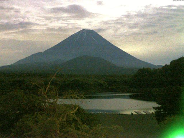 精進湖からの富士山