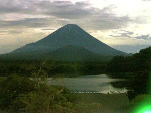 精進湖からの富士山