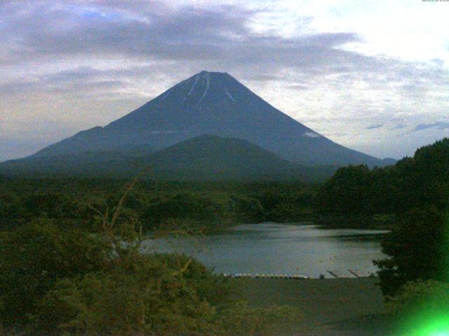精進湖からの富士山