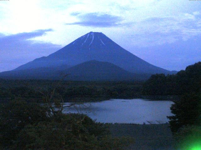精進湖からの富士山