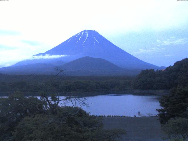 精進湖からの富士山
