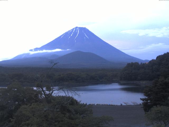 精進湖からの富士山