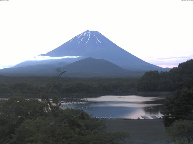 精進湖からの富士山