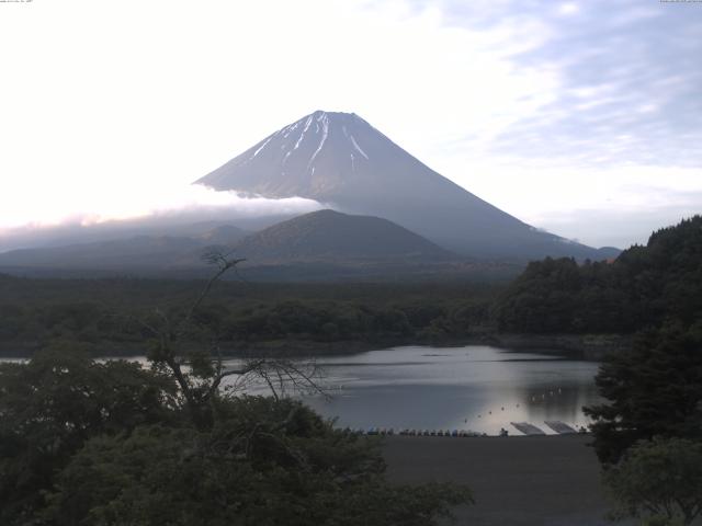 精進湖からの富士山