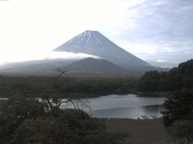 精進湖からの富士山