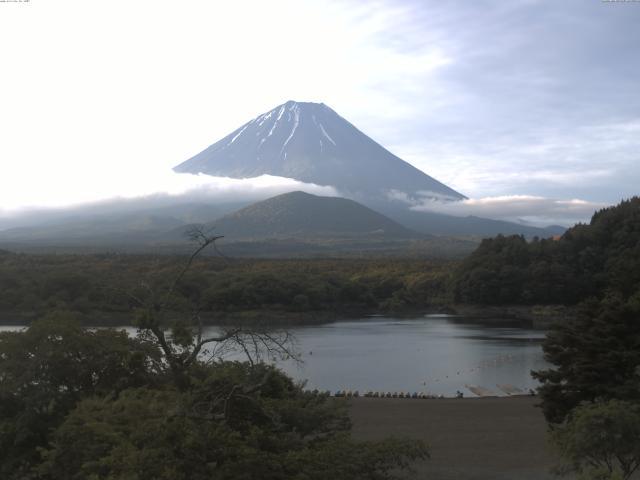 精進湖からの富士山