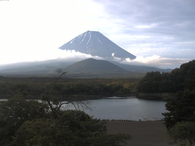 精進湖からの富士山