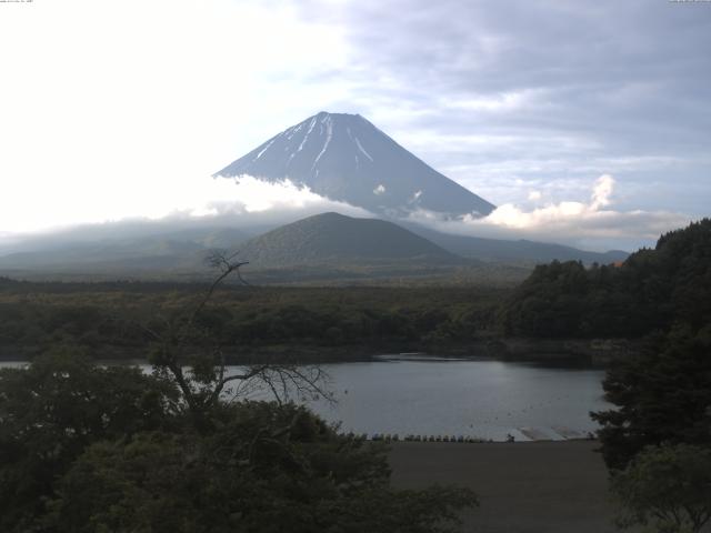 精進湖からの富士山