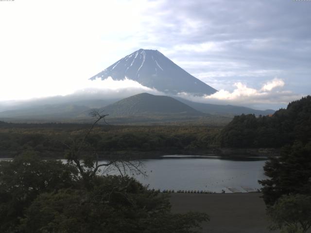 精進湖からの富士山
