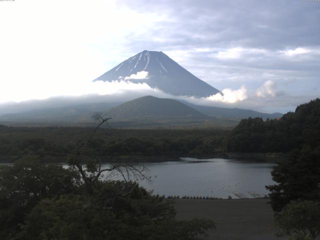 精進湖からの富士山