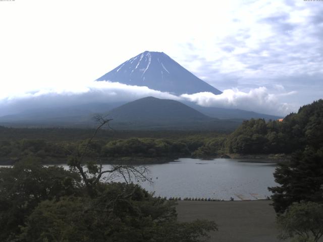 精進湖からの富士山