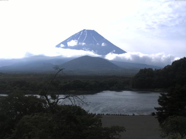 精進湖からの富士山