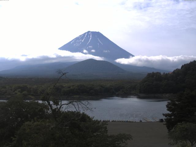 精進湖からの富士山
