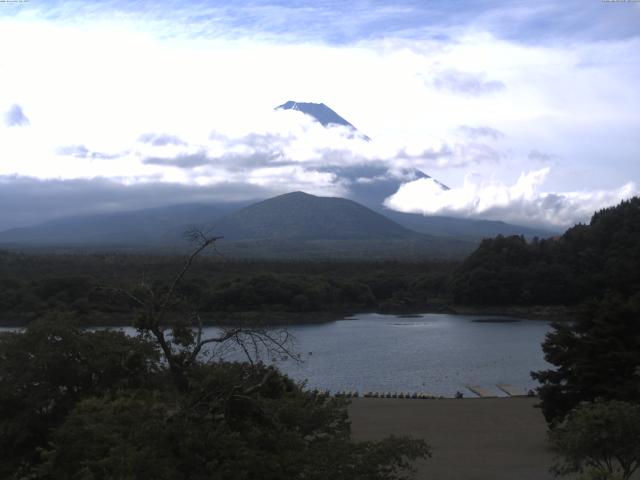 精進湖からの富士山