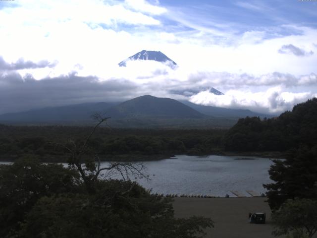 精進湖からの富士山
