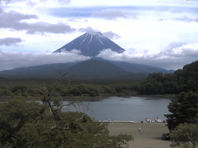 精進湖からの富士山
