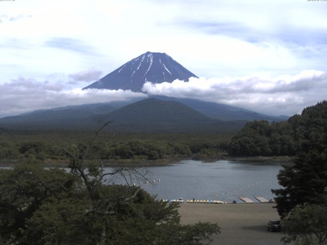 精進湖からの富士山