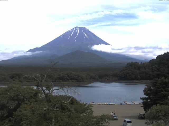 精進湖からの富士山
