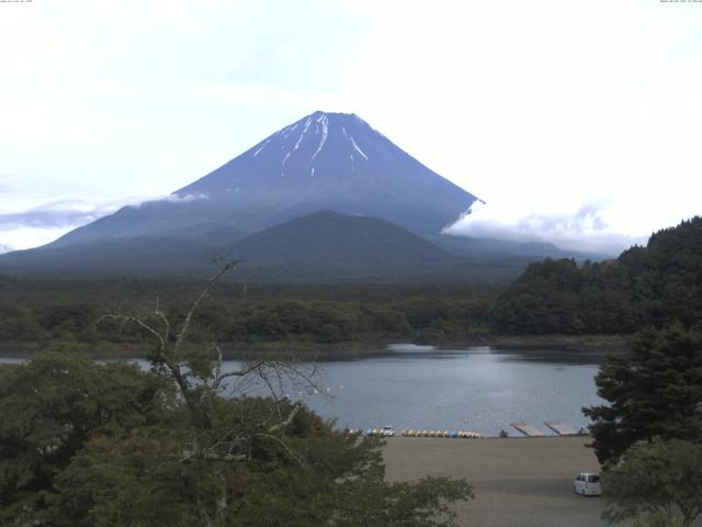 精進湖からの富士山