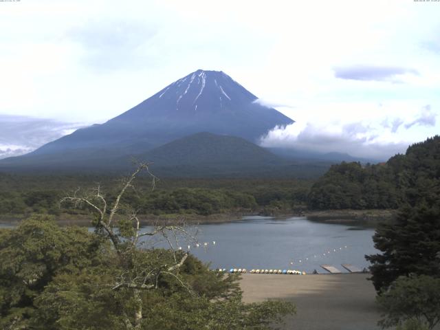 精進湖からの富士山