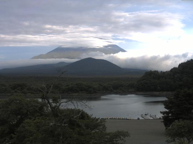 精進湖からの富士山