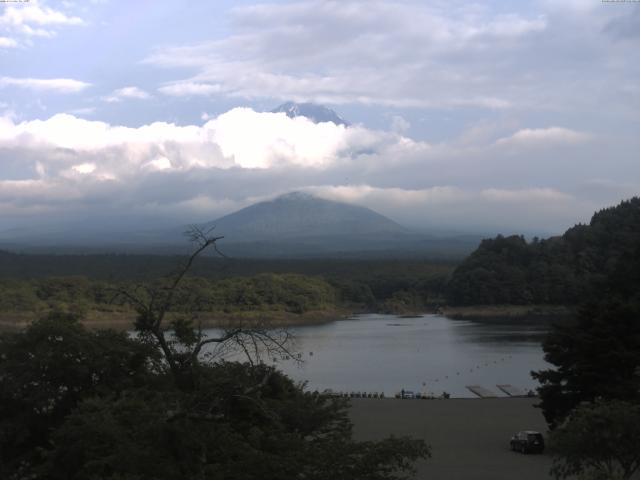 精進湖からの富士山