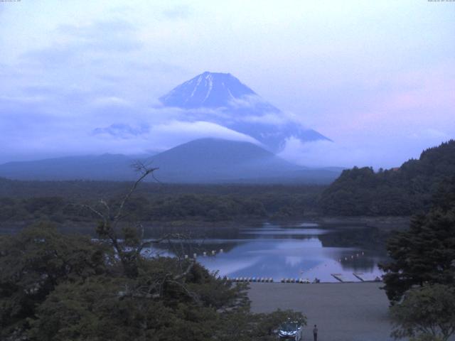精進湖からの富士山