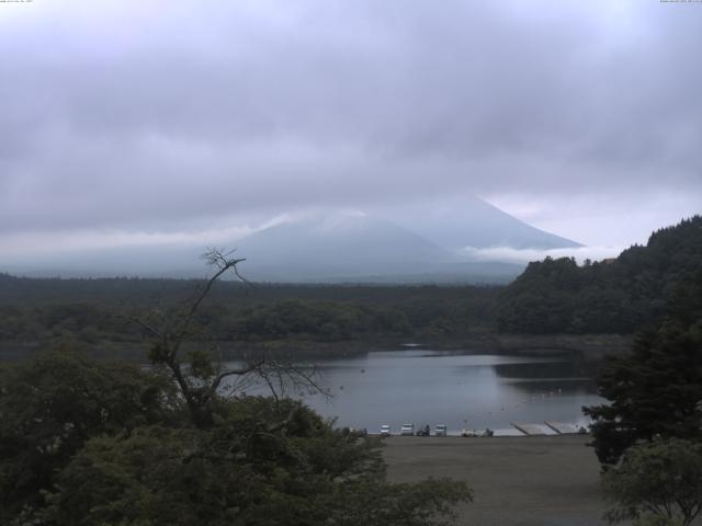 精進湖からの富士山